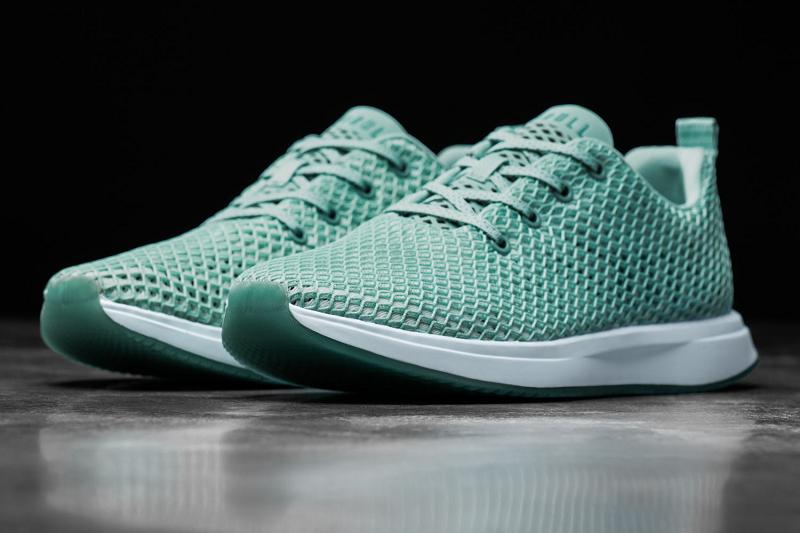 Nobull Bright Aqua Mesh Runner Men's Running Shoes Turquoise | USA S1078G